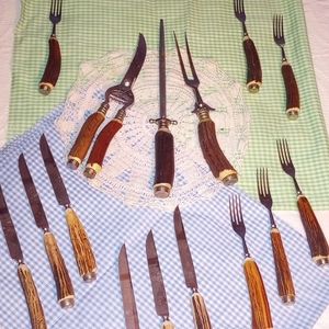 Redneck/Country fellas fine china!!! Silverware 15 peices!